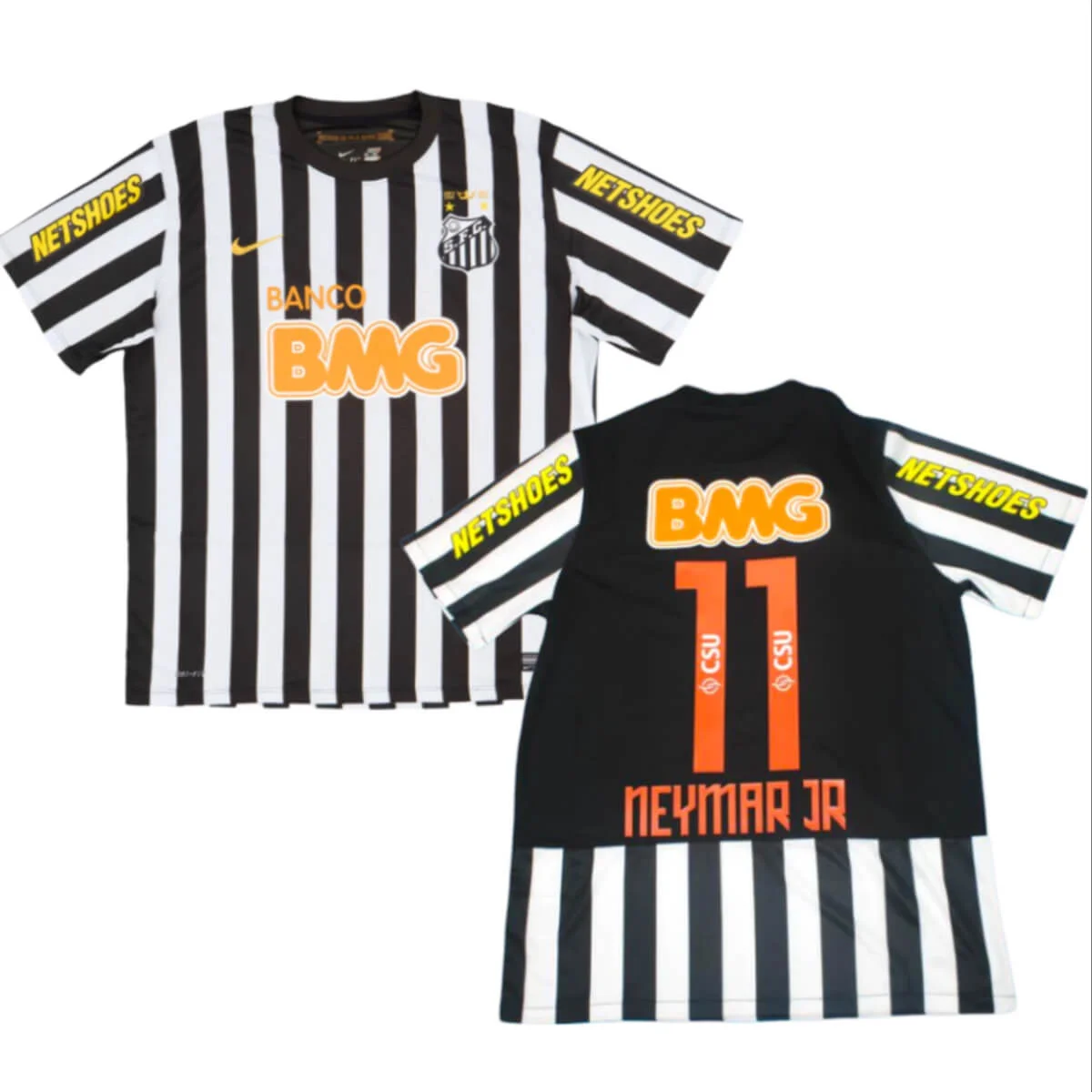 Camisa Santos #NeymarJr Reserva 11/12 - Retro
